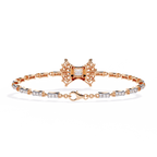 Rose Gold Stella Princess Star Diamond Bracelet
