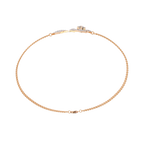 Rose Gold Duo Rhombus Diamond Chain Bracelet