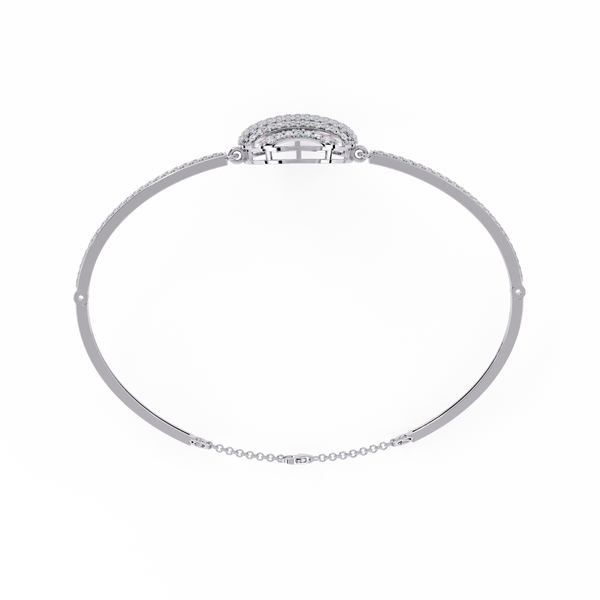 White Gold Diamond Sphere Bracelet