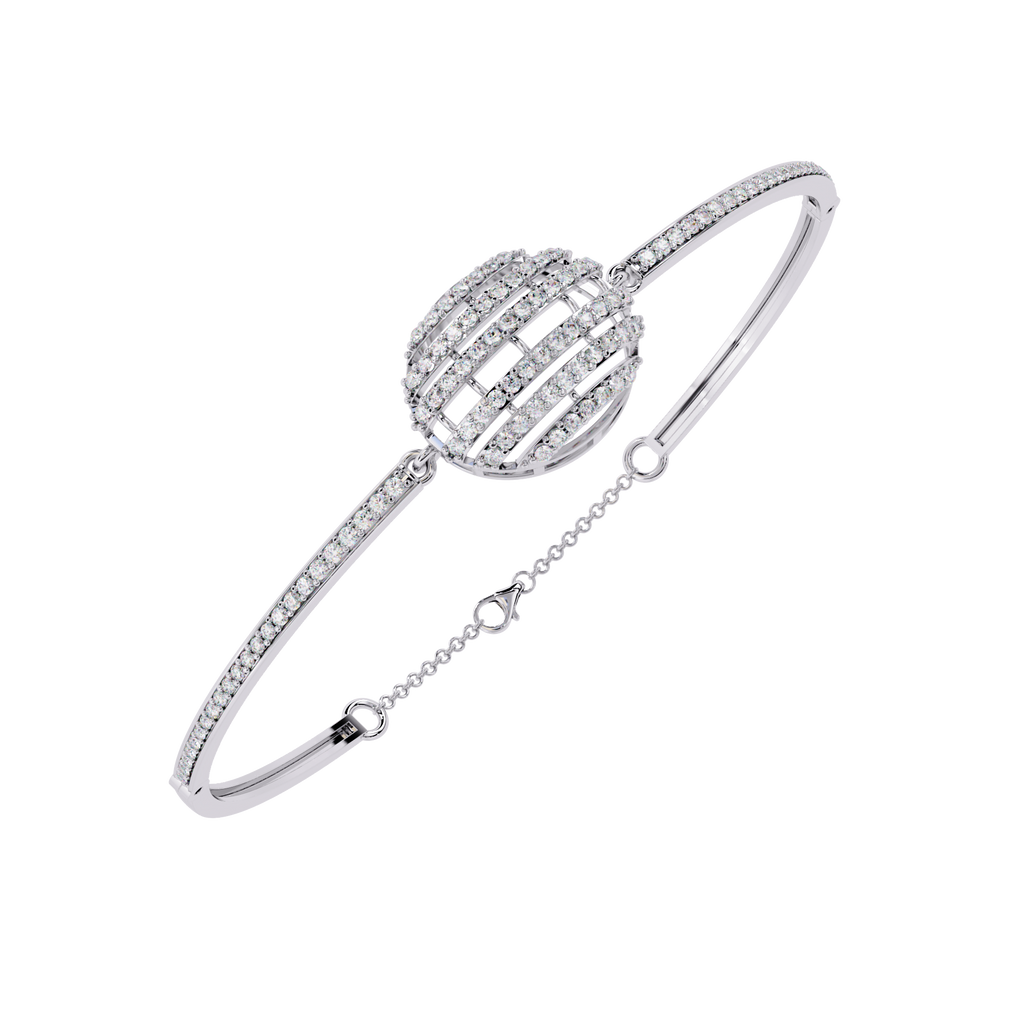 White Gold Diamond Sphere Bracelet