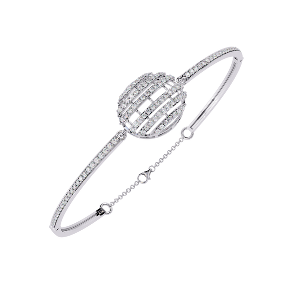 White Gold Diamond Sphere Bracelet