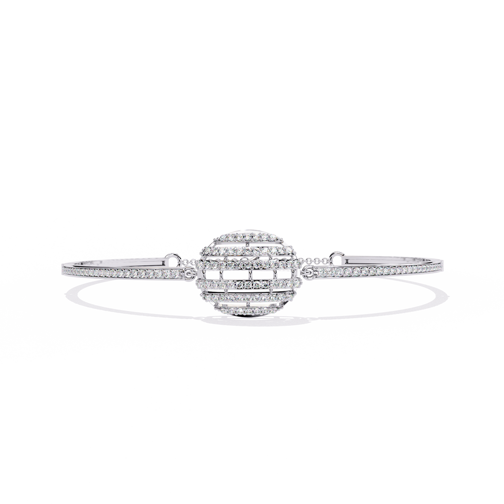 White Gold Diamond Sphere Bracelet