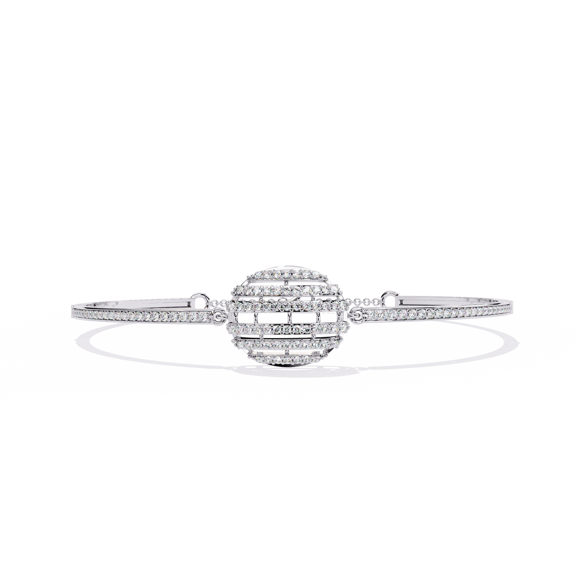 White Gold Diamond Sphere Bracelet