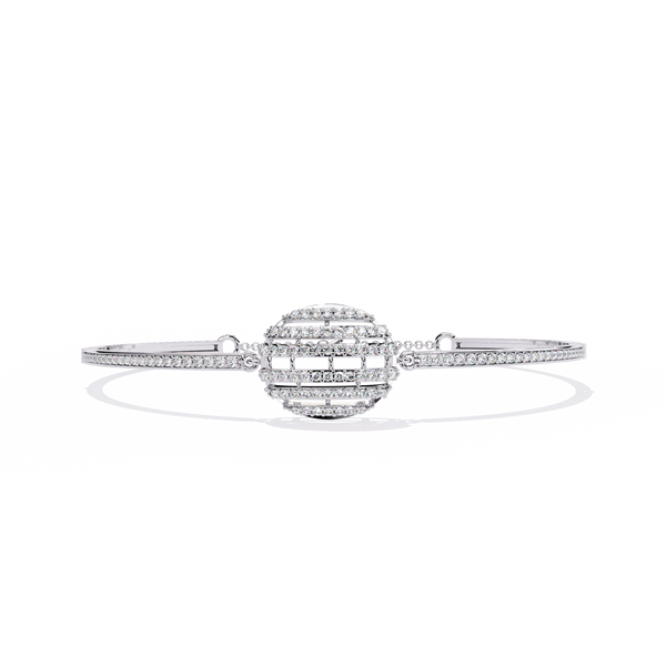 White Gold Diamond Sphere Bracelet