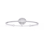 White Gold Diamond Sphere Bracelet