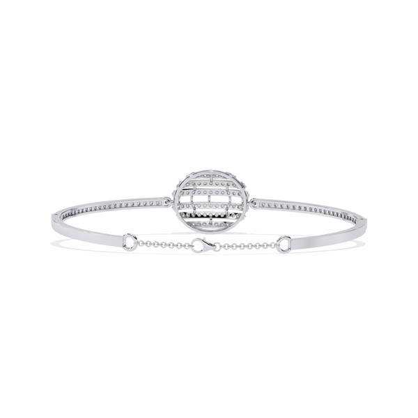 White Gold Diamond Sphere Bracelet
