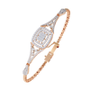 Rose Gold Regalia Cushion Halo Diamond Bracelet