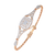 Rose Gold Regalia Cushion Halo Diamond Bracelet