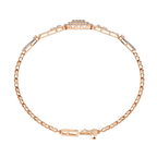 Rose Gold Regalia Cushion Halo Diamond Bracelet
