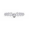 White Gold Halo Medallion Diamond Link Bracelet