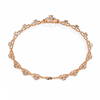 Rose Gold Orbis Circle Station Diamond Bracelet