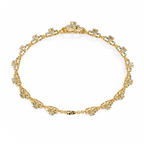 Yellow Gold Orbis Circle Station Diamond Bracelet