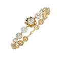 Yellow Gold Orbis Circle Station Diamond Bracelet