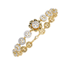Yellow Gold Orbis Circle Station Diamond Bracelet