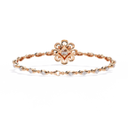 Rose Gold Baroque Princess Diamond Bracelet