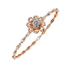 Rose Gold Baroque Princess Diamond Bracelet