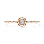 Rose Gold Baroque Princess Diamond Bracelet