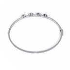 White Gold Floating Solitaire Diamond Bracelet