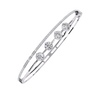 White Gold Floating Solitaire Diamond Bracelet