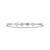 White Gold Floating Solitaire Diamond Bracelet