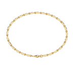 Yellow Gold Rectangular Station Diamond Line Bracelet
