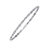 White Gold Rectangular Station Diamond Line Bracelet