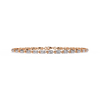 Rose Gold Baguette & Round Alternating Link Diamond Bracelet