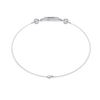 White Gold Pavé Disc Diamond Chain Bracelet