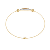 Yellow Gold Pavé Disc Diamond Chain Bracelet