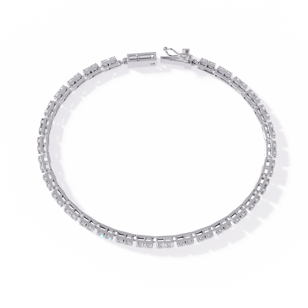 White Gold Classic Prong-Set Diamond Tennis Bracelet