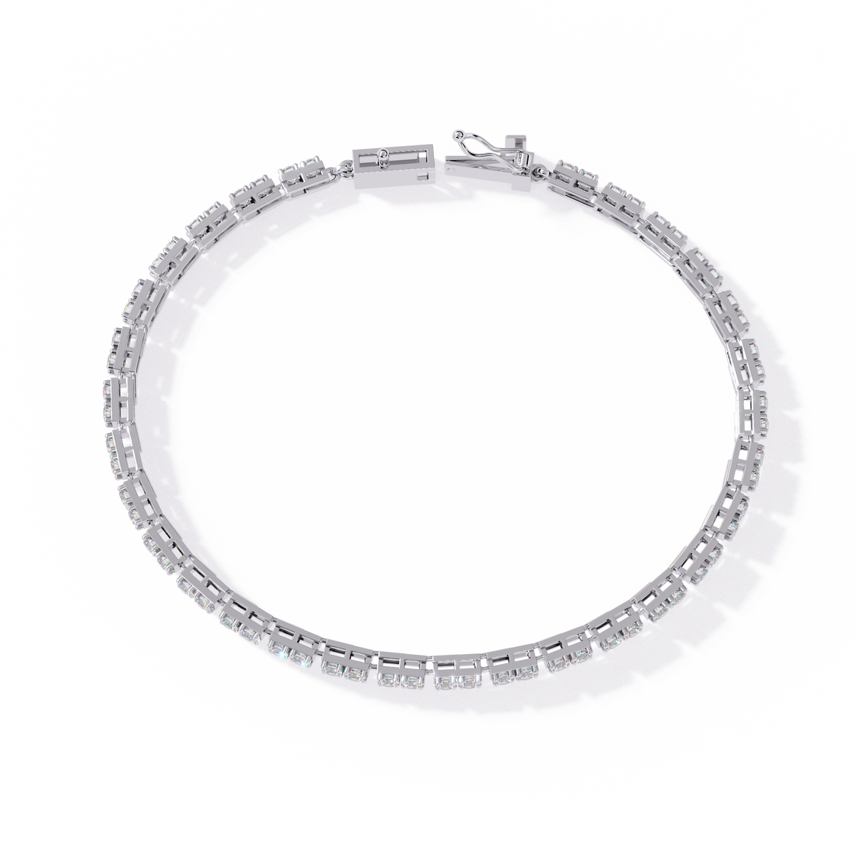 White Gold Classic Prong-Set Diamond Tennis Bracelet