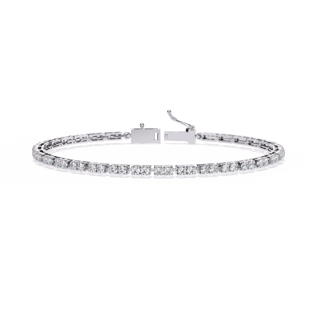 White Gold Classic Prong-Set Diamond Tennis Bracelet