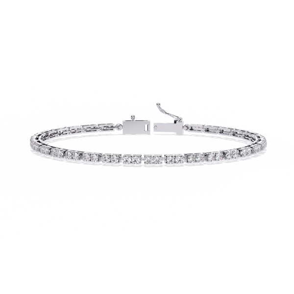 White Gold Classic Prong-Set Diamond Tennis Bracelet