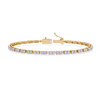Yellow Gold Classic Prong-Set Diamond Tennis Bracelet