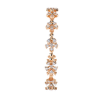 Rose Gold Wildflower Cluster Diamond Bracelet