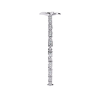 White Gold Diamond Four-Petal Flower Box Link Bracelet