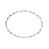 White Gold Diamond Alternating Fan Link Bracelet