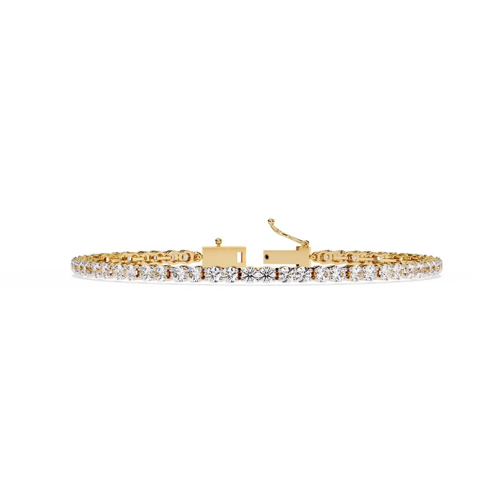 Yellow Gold Classic Four-Prong Tennis Bracelet