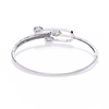 White Gold Diamond Pear Halo Hairpin Bracelet