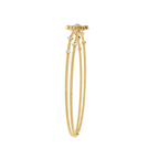 Yellow Gold Diamond Snowflake Twin-Chain Bracelet