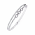 White Gold Diamond Interlocking Oval Link Split Row Bracelet