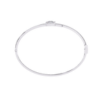 White Gold Diamond Marquise Tip Bypass Bracelet