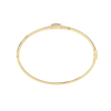 Yellow Gold Marquise and Pavé Triple-Bar Bypass Bangle