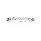 White Gold Diamond Pavé Panel Mariner Link Bracelet
