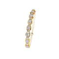 Yellow Gold Pavé Cushion Mariner Link Bracelet