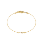 Yellow Gold Openwork Curved Rib Diamond Bracelet