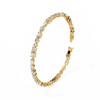 Yellow Gold Multi-Shape Diamond Tennis Bracelet