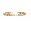 Yellow Gold Marquise Petal Cluster Bracelet