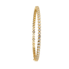 Yellow Gold Half-Bezel Graduated Diamond Line Bracelet