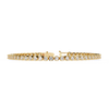 Yellow Gold Half-Bezel Graduated Diamond Line Bracelet